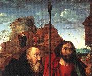 Hugo van der Goes Sts Anthony and Thomas with Tommaso Portinari USA oil painting artist